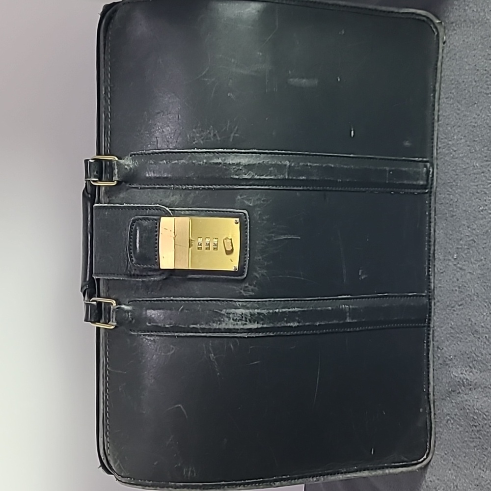 Vintage Coach Gladstone Black Briefcase